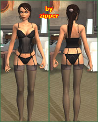 TRL Lara Black Panties mod